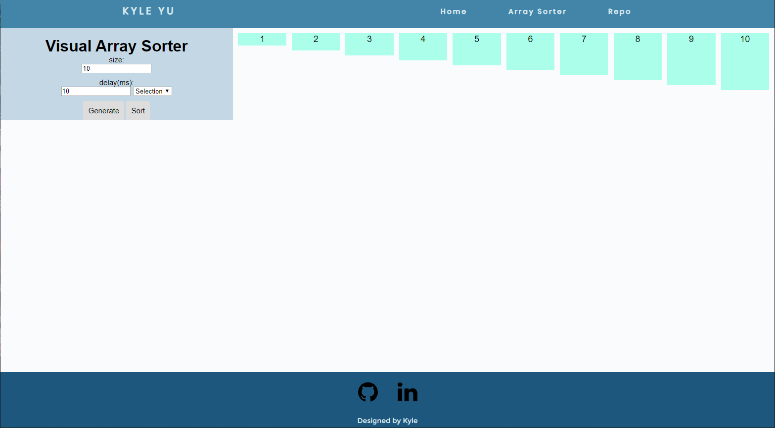 Visual Array Sorter preview