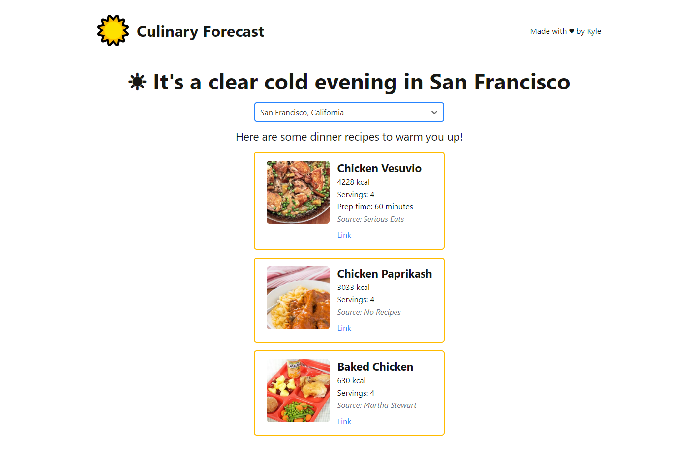 Culinary Forecast Preview