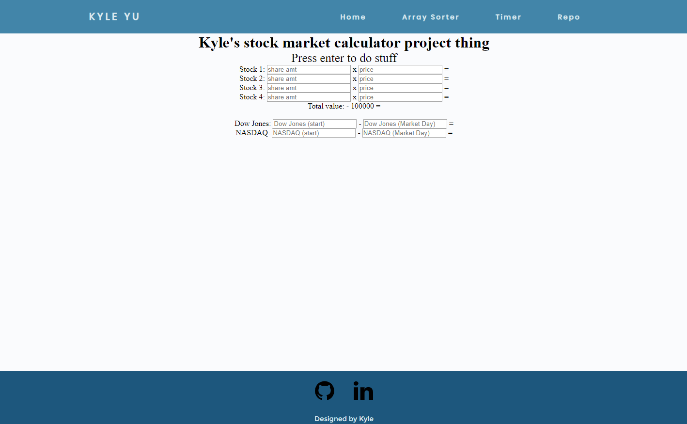 Econ Stock Market Calculator preview